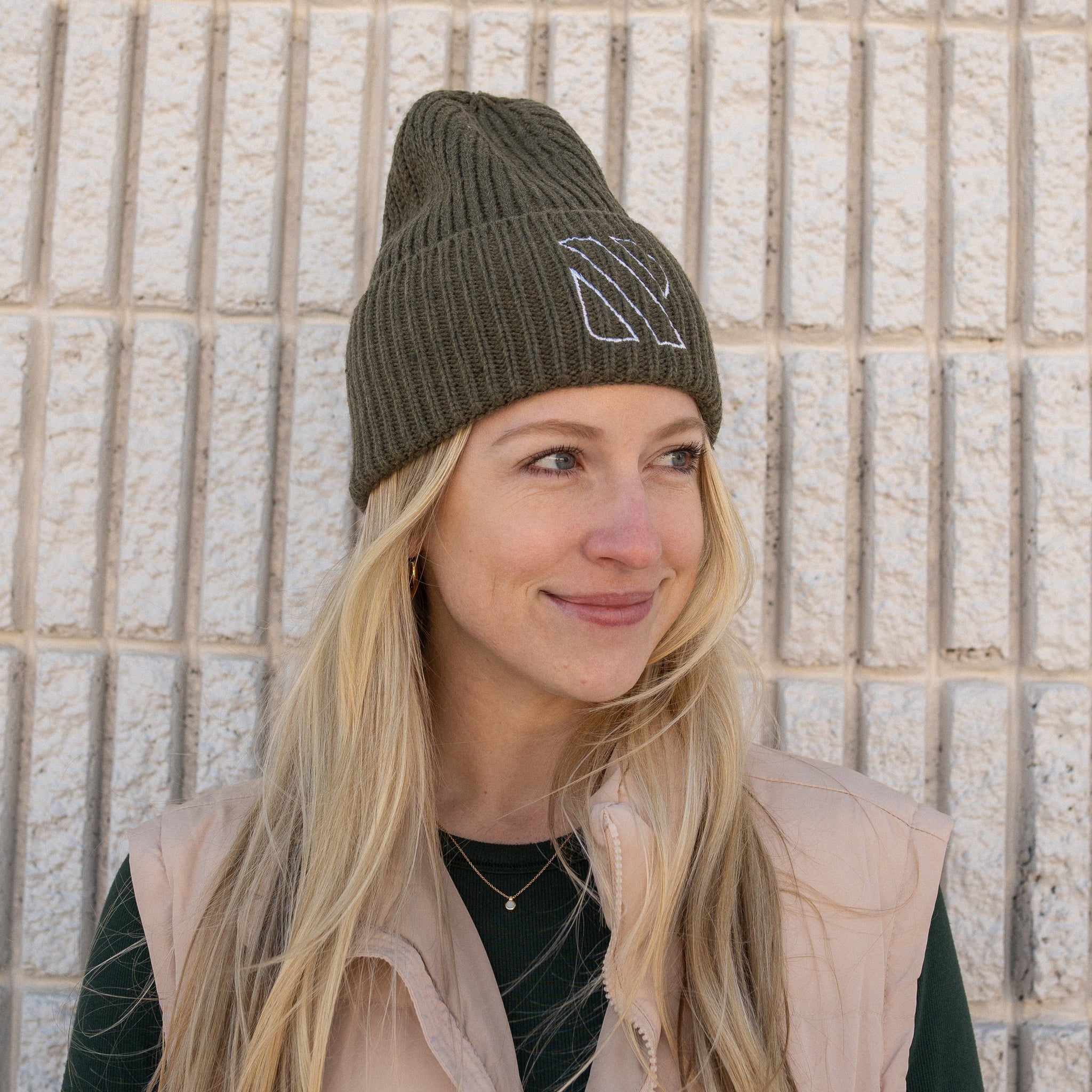 Rib Cuffed Beanie - Olive