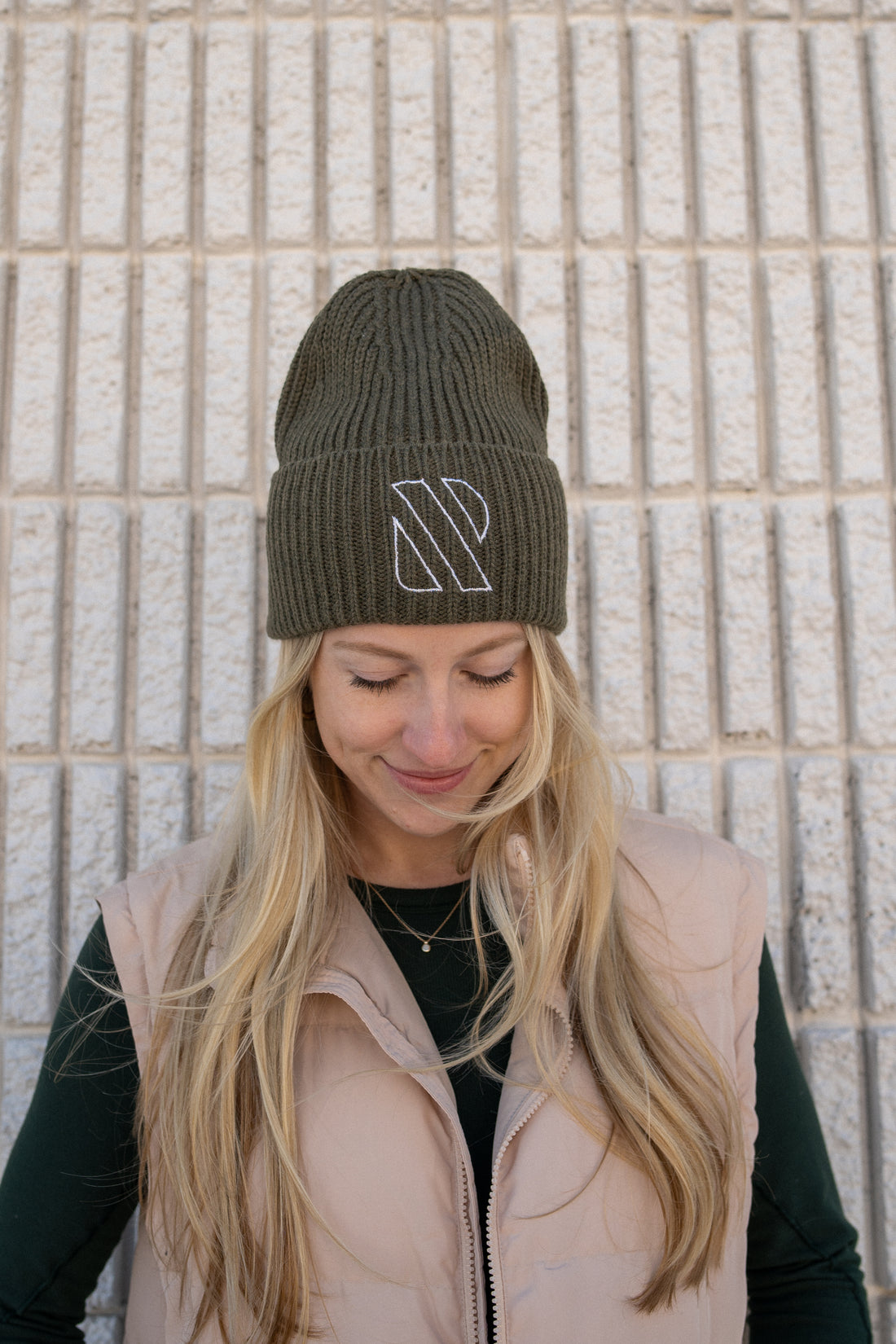 Rib Cuffed Beanie - Olive