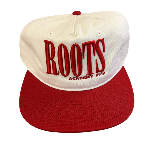 Red Embroidered ROOTS Hat